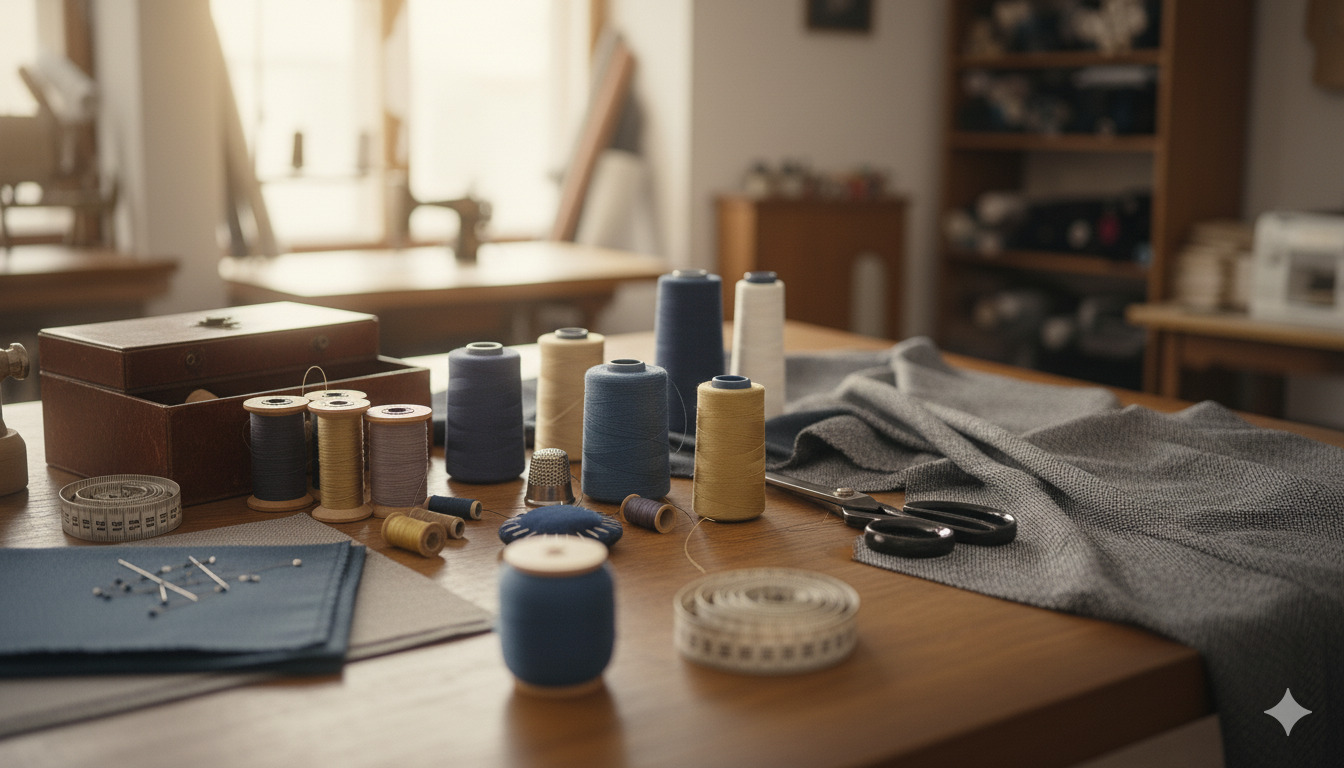 High-quality threads and sewing materials